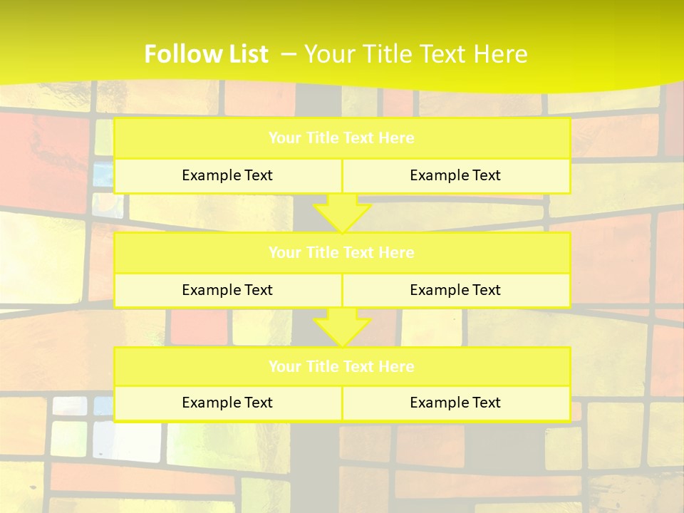 Church Stained Glass Patterns PowerPoint Template