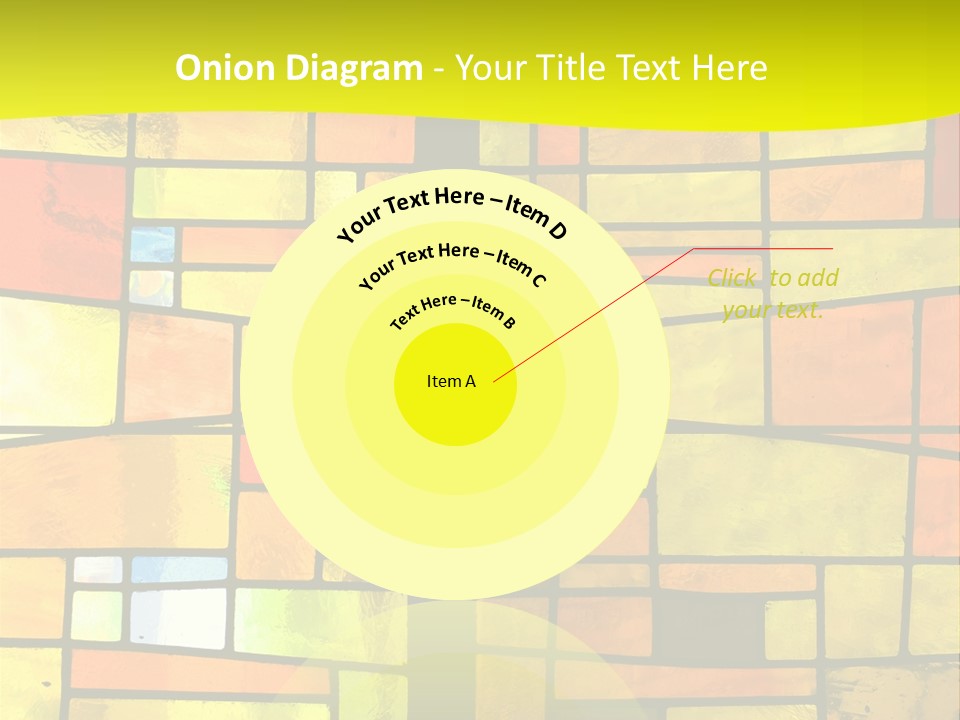 Church Stained Glass Patterns PowerPoint Template