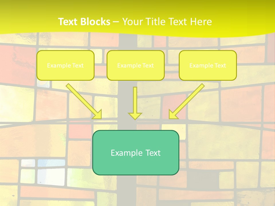 Church Stained Glass Patterns PowerPoint Template
