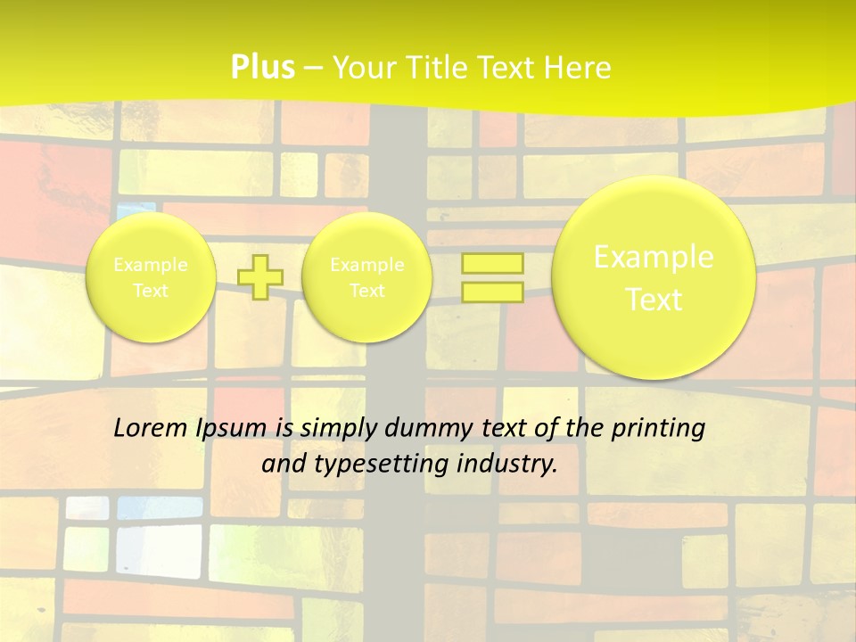 Church Stained Glass Patterns PowerPoint Template