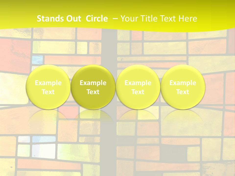 Church Stained Glass Patterns PowerPoint Template