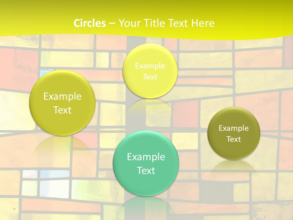 Church Stained Glass Patterns PowerPoint Template