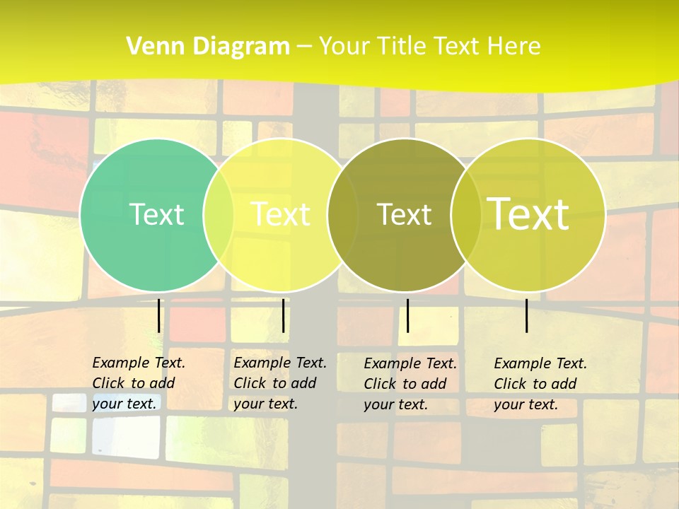 Church Stained Glass Patterns PowerPoint Template