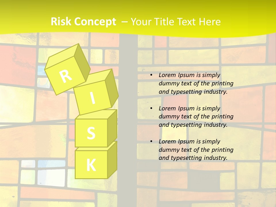 Church Stained Glass Patterns PowerPoint Template
