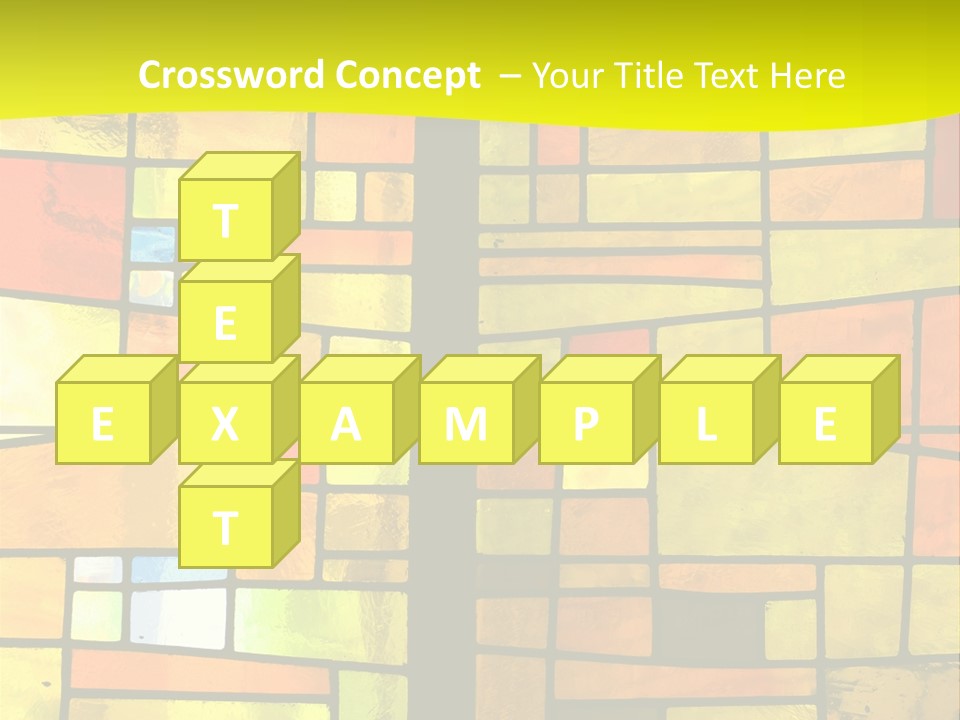 Church Stained Glass Patterns PowerPoint Template