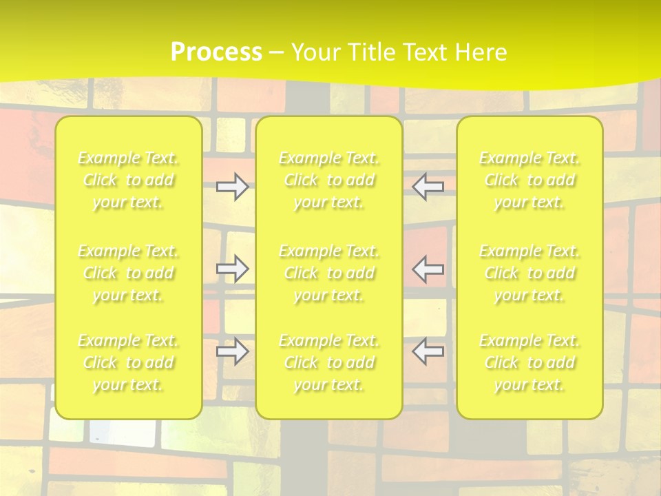 Church Stained Glass Patterns PowerPoint Template
