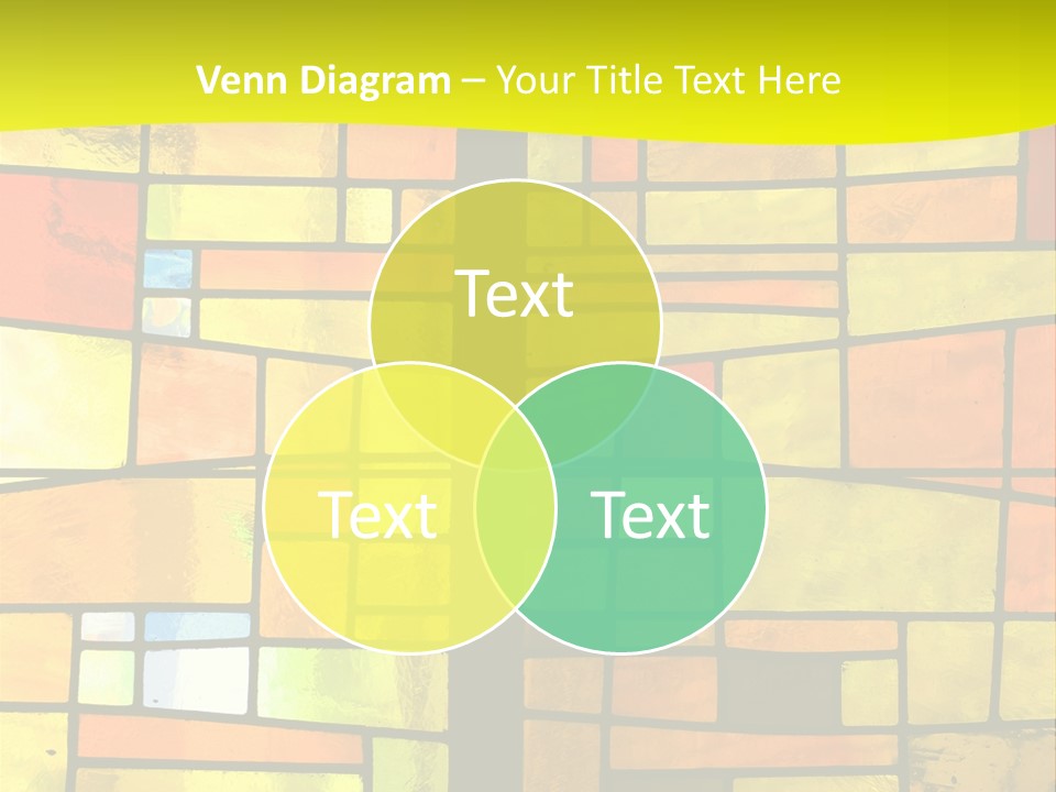Church Stained Glass Patterns PowerPoint Template
