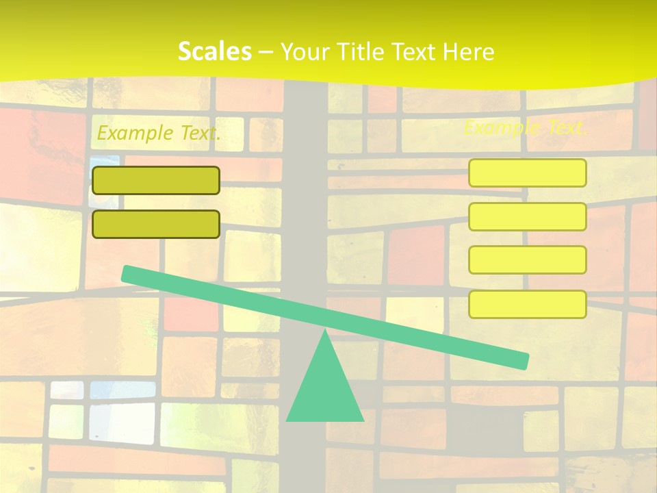 Church Stained Glass Patterns PowerPoint Template