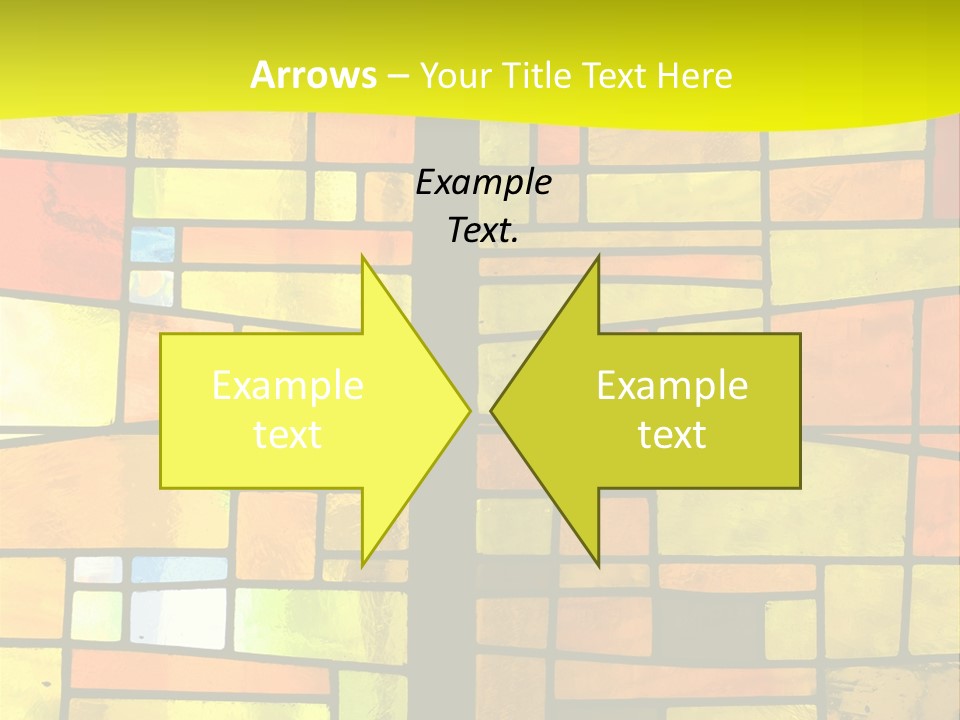 Church Stained Glass Patterns PowerPoint Template