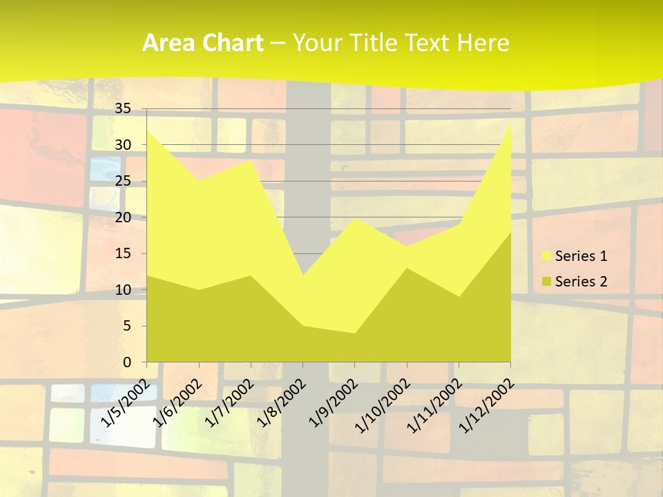 Church Stained Glass Patterns PowerPoint Template