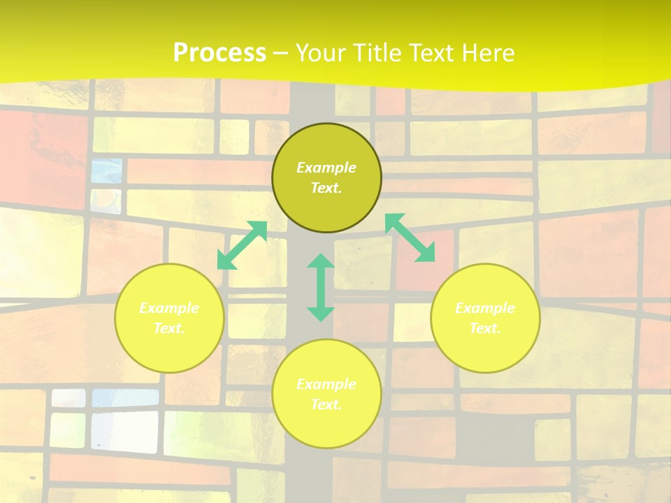 Church Stained Glass Patterns PowerPoint Template