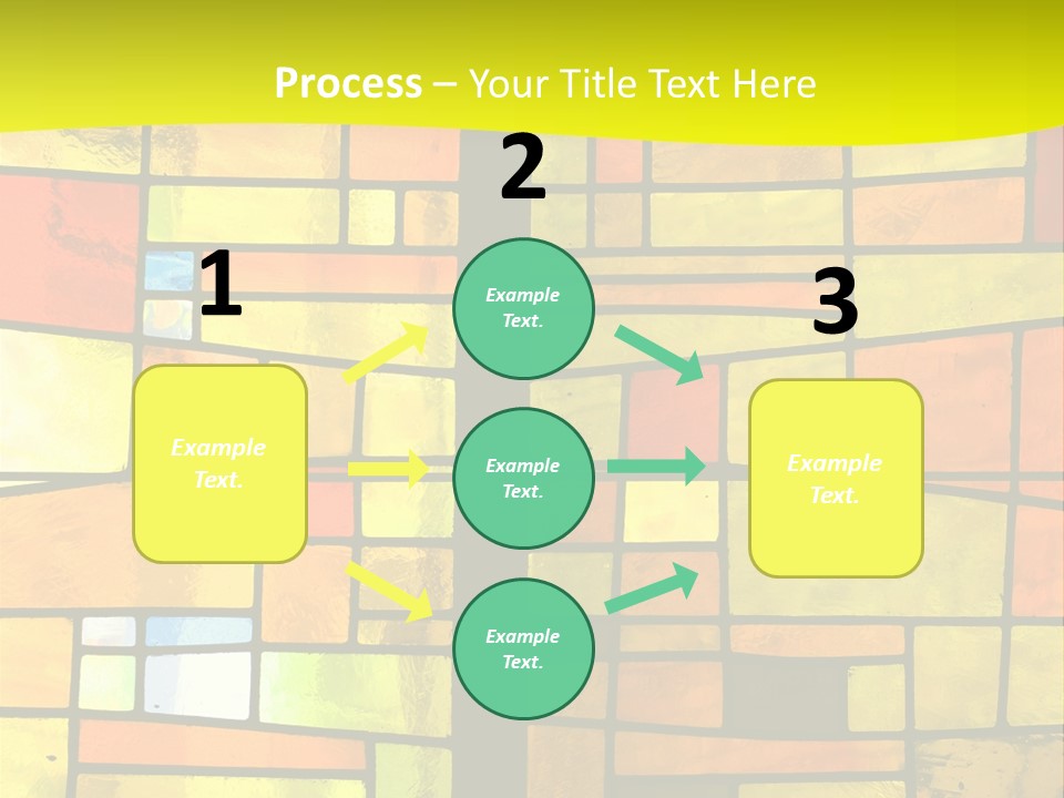 Church Stained Glass Patterns PowerPoint Template