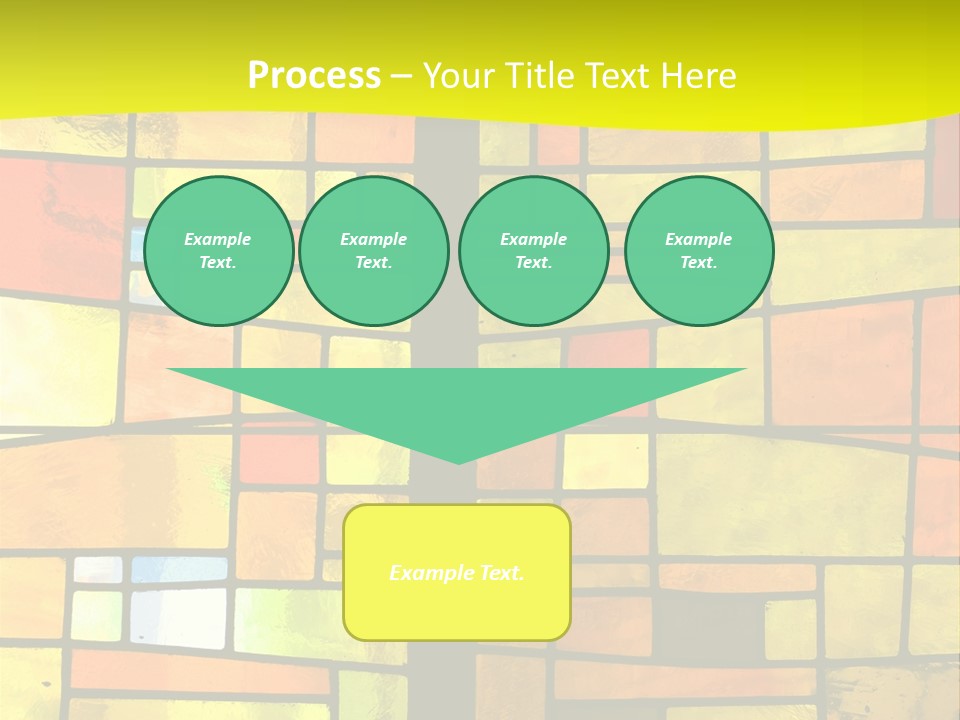 Church Stained Glass Patterns PowerPoint Template