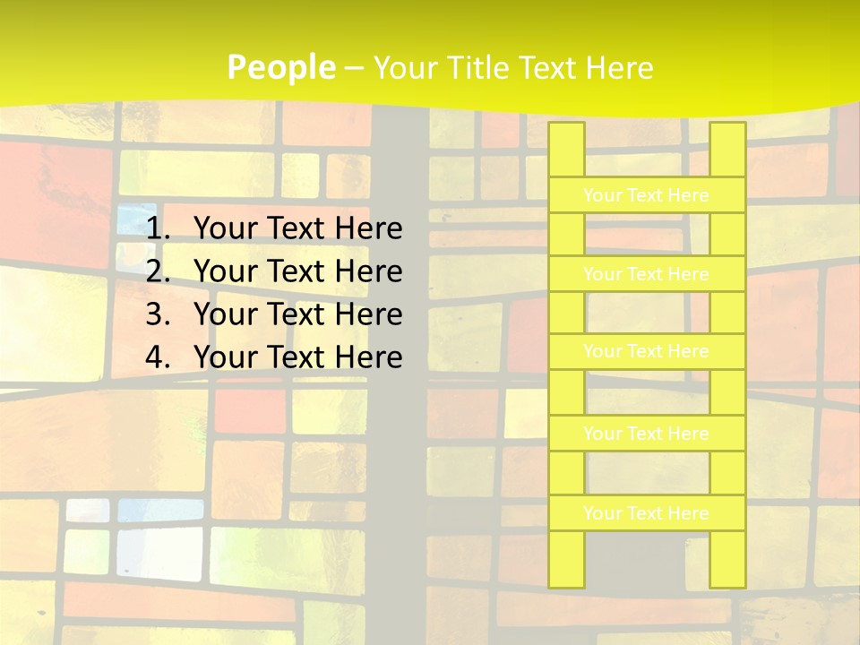 Church Stained Glass Patterns PowerPoint Template
