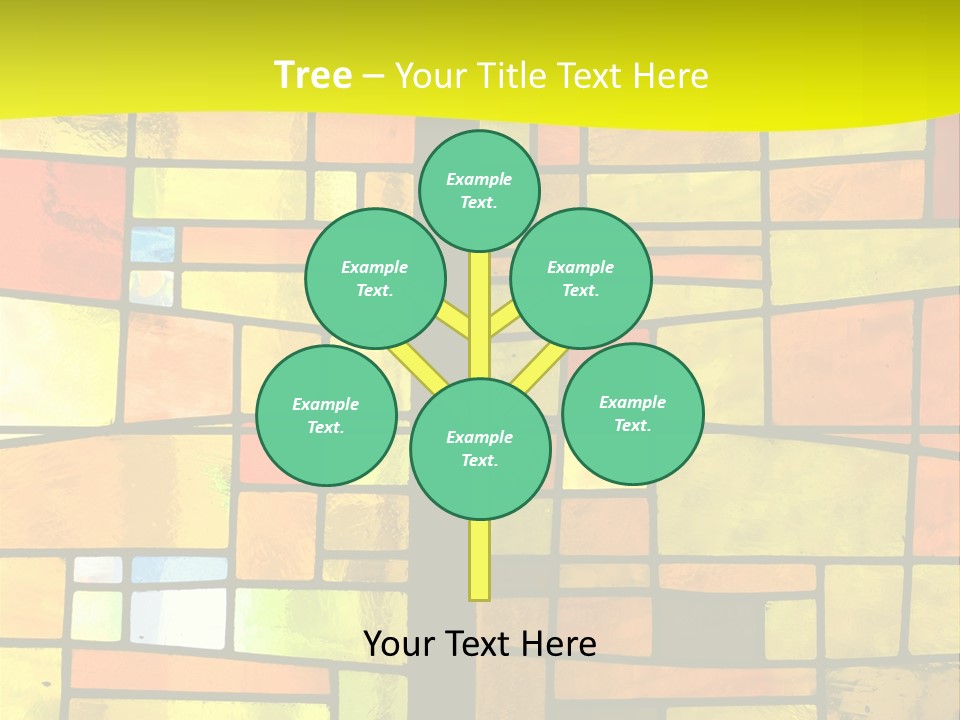 Church Stained Glass Patterns PowerPoint Template