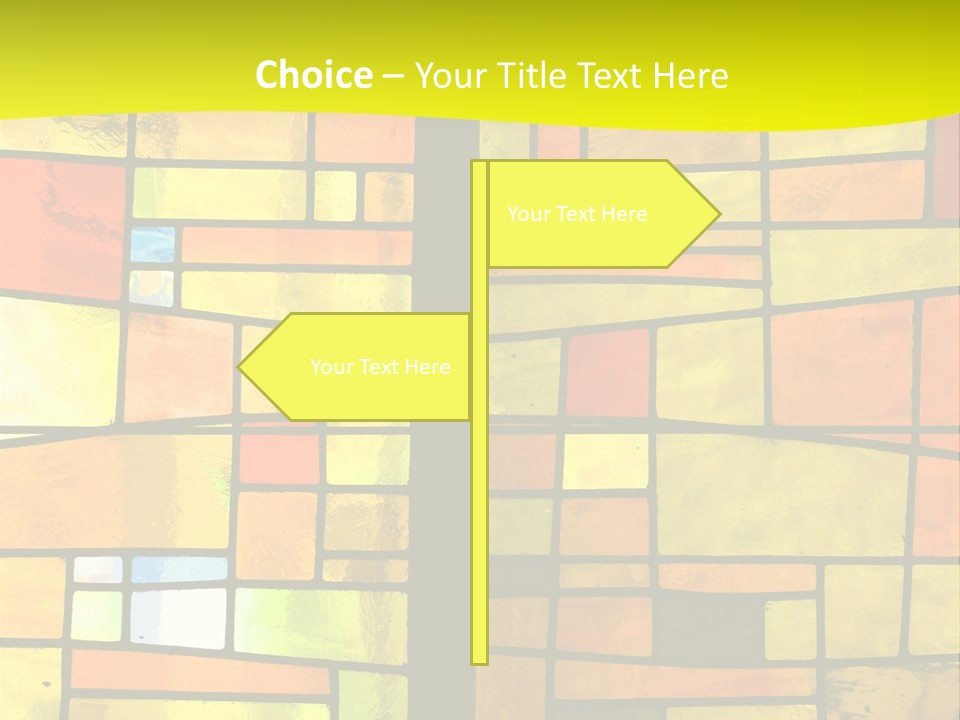 Church Stained Glass Patterns PowerPoint Template