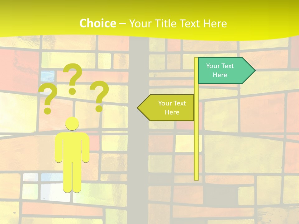 Church Stained Glass Patterns PowerPoint Template