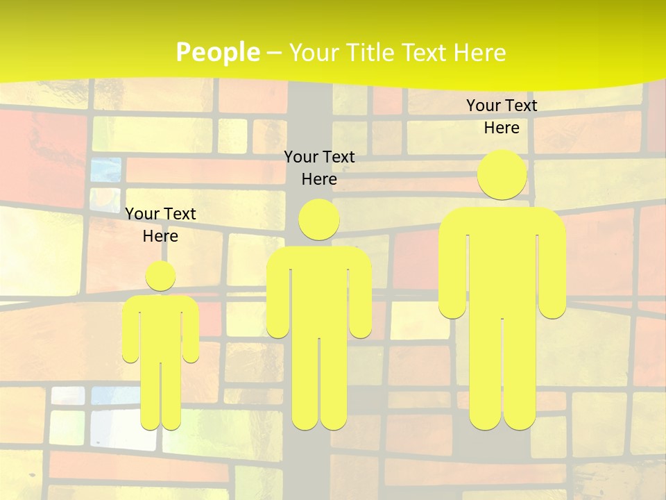 Church Stained Glass Patterns PowerPoint Template