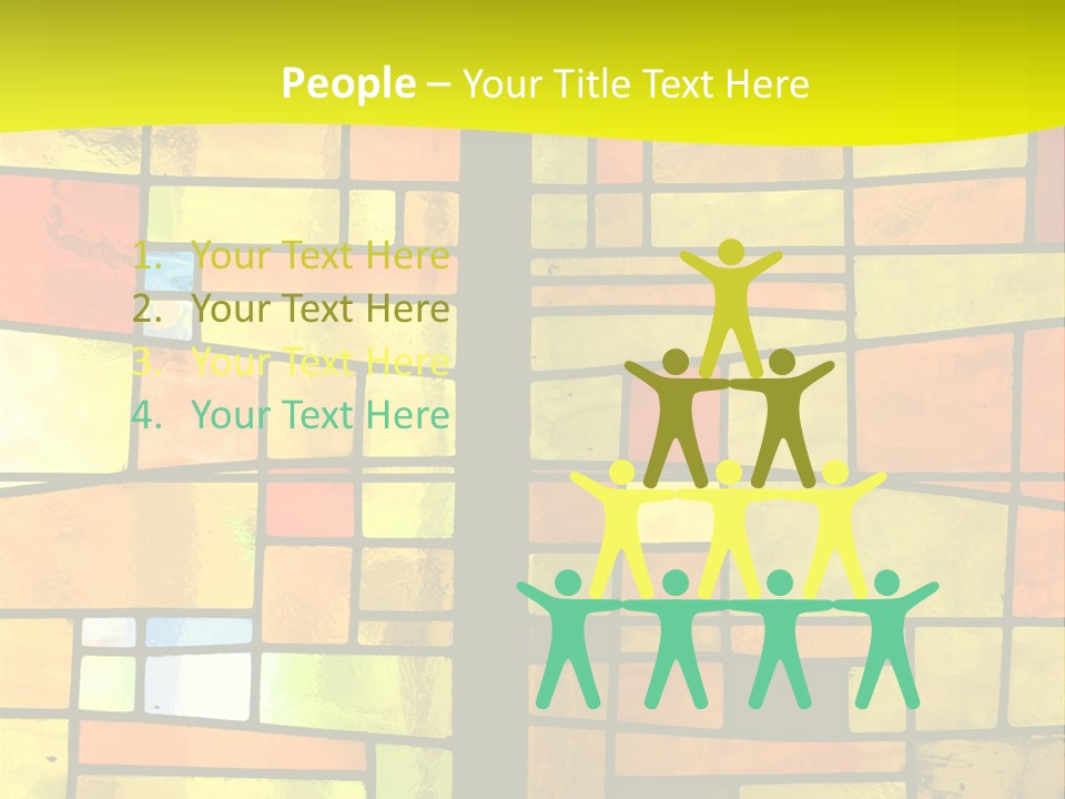 Church Stained Glass Patterns PowerPoint Template