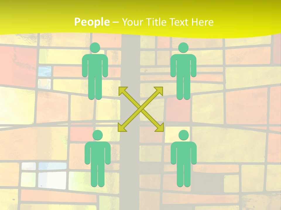 Church Stained Glass Patterns PowerPoint Template