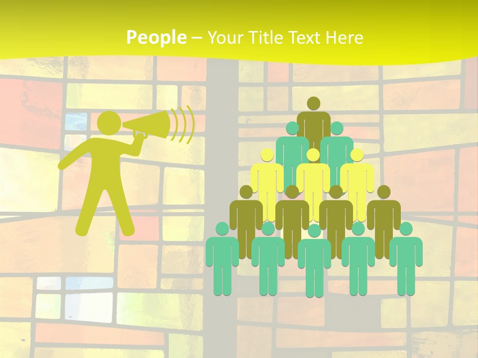 Church Stained Glass Patterns PowerPoint Template