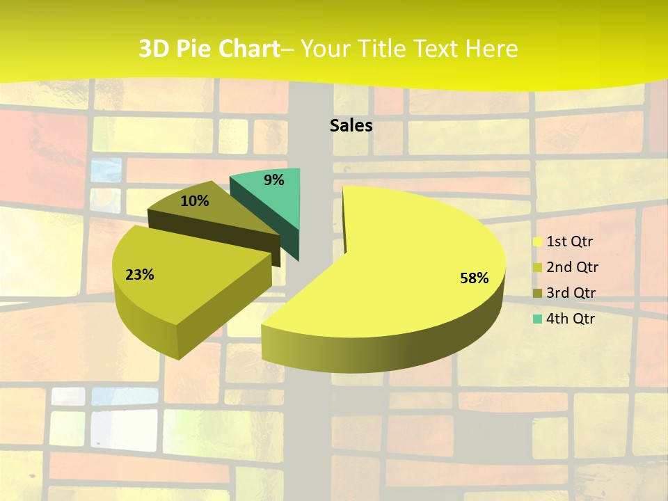 Church Stained Glass Patterns PowerPoint Template