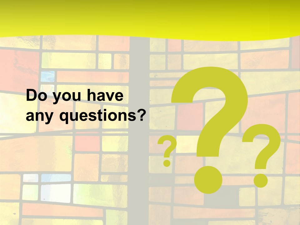 Church Stained Glass Patterns PowerPoint Template