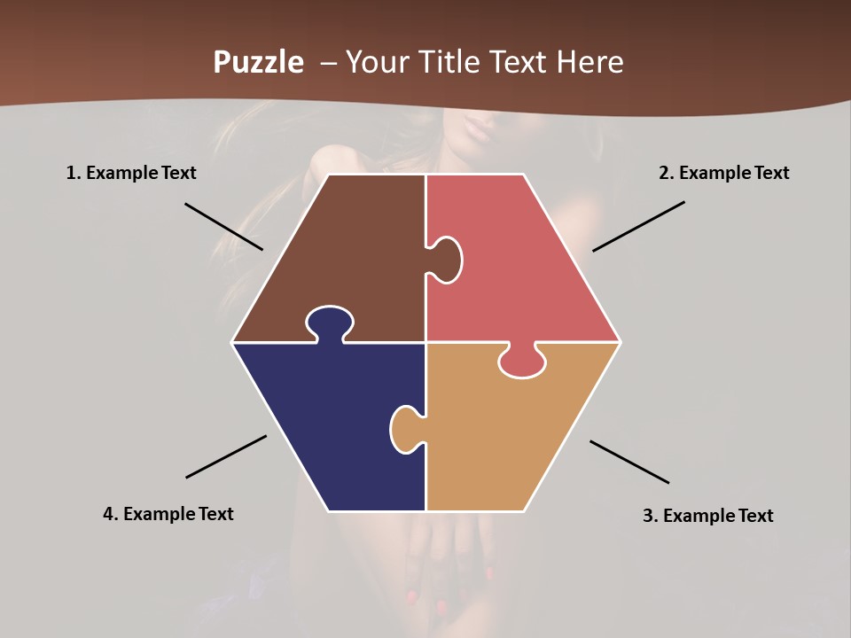 Red Hair Mermaid PowerPoint Template