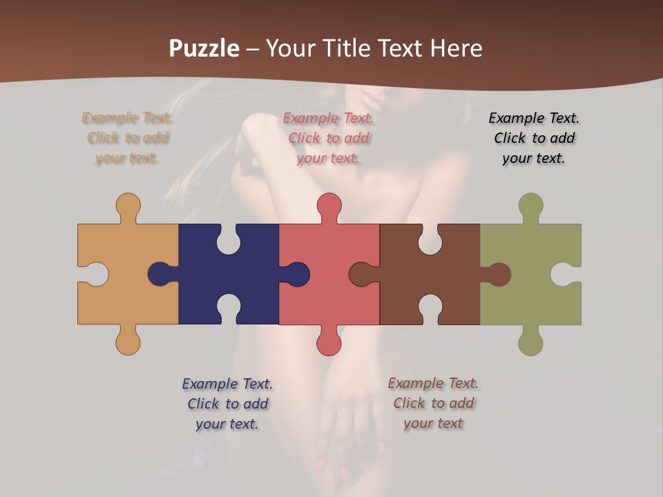 Red Hair Mermaid PowerPoint Template