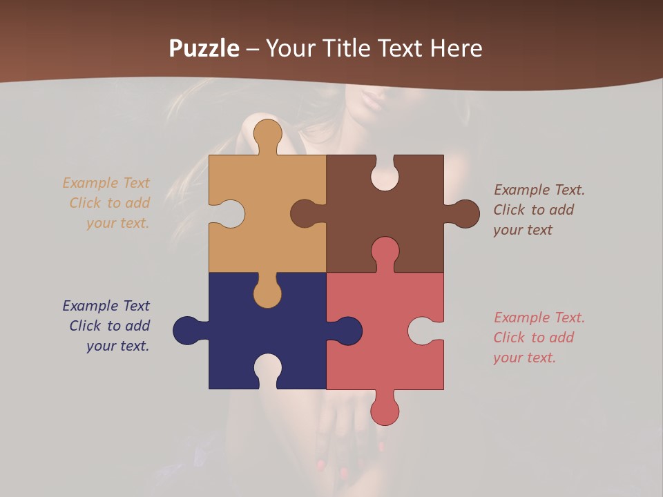 Red Hair Mermaid PowerPoint Template