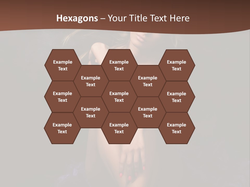 Red Hair Mermaid PowerPoint Template