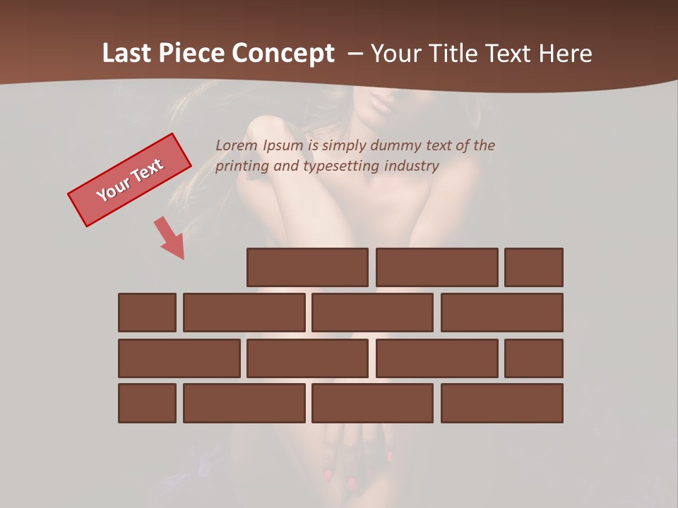 Red Hair Mermaid PowerPoint Template