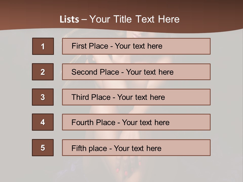 Red Hair Mermaid PowerPoint Template