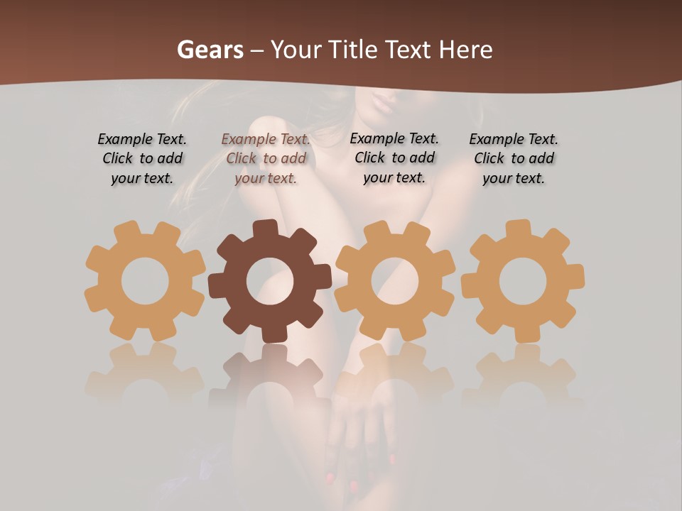 Red Hair Mermaid PowerPoint Template