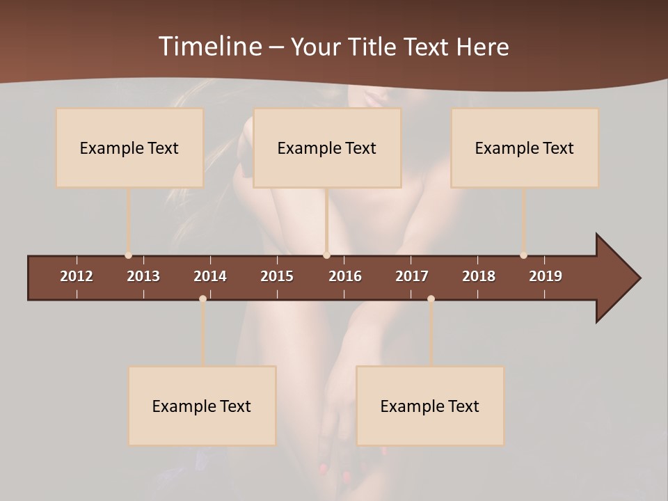 Red Hair Mermaid PowerPoint Template