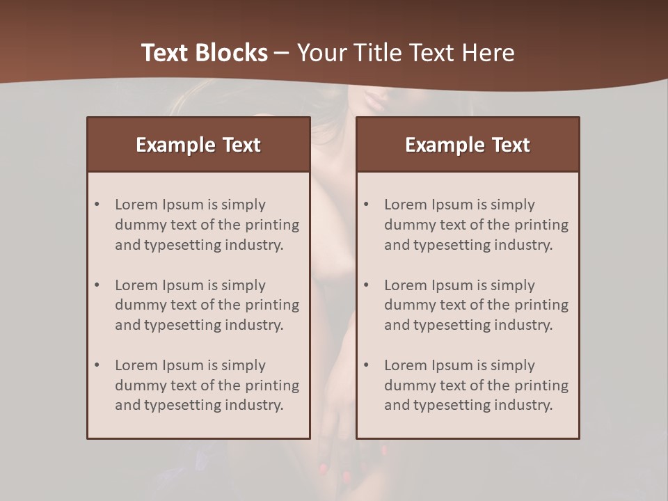 Red Hair Mermaid PowerPoint Template