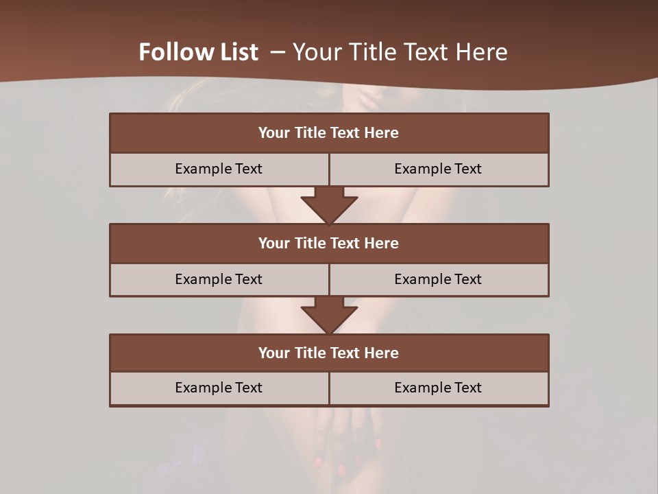 Red Hair Mermaid PowerPoint Template