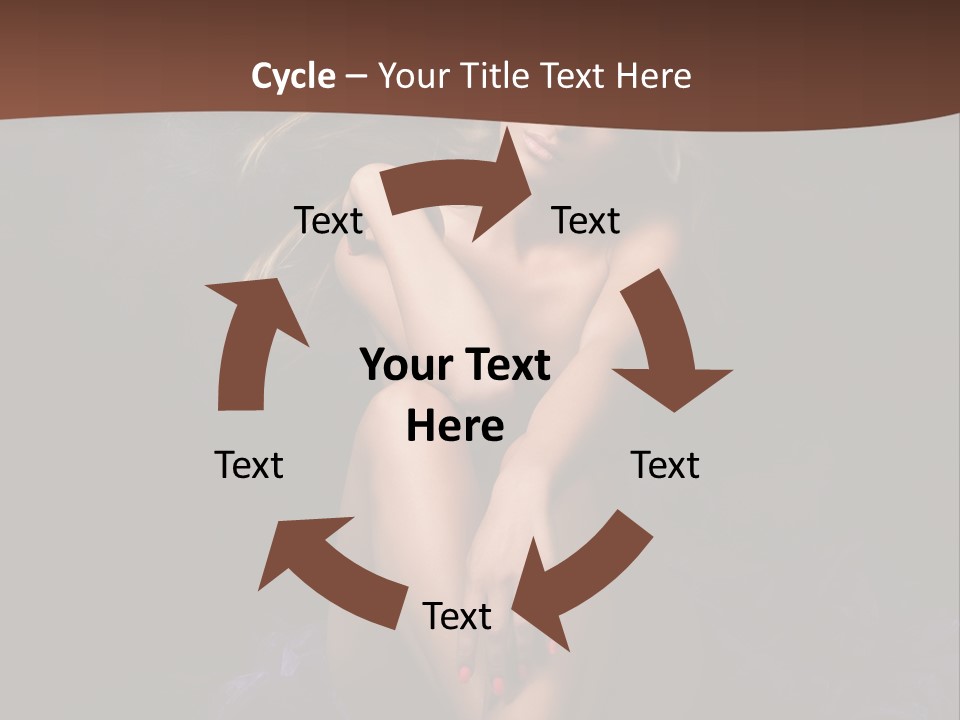 Red Hair Mermaid PowerPoint Template