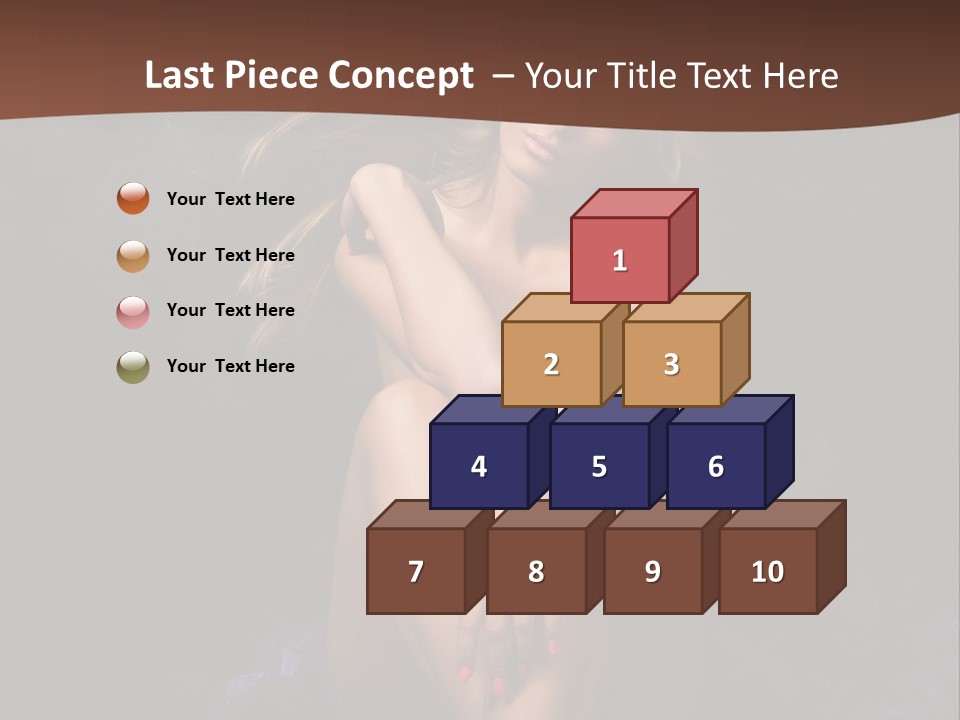 Red Hair Mermaid PowerPoint Template