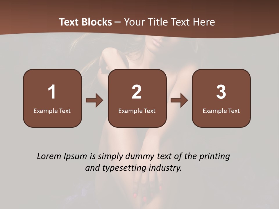 Red Hair Mermaid PowerPoint Template