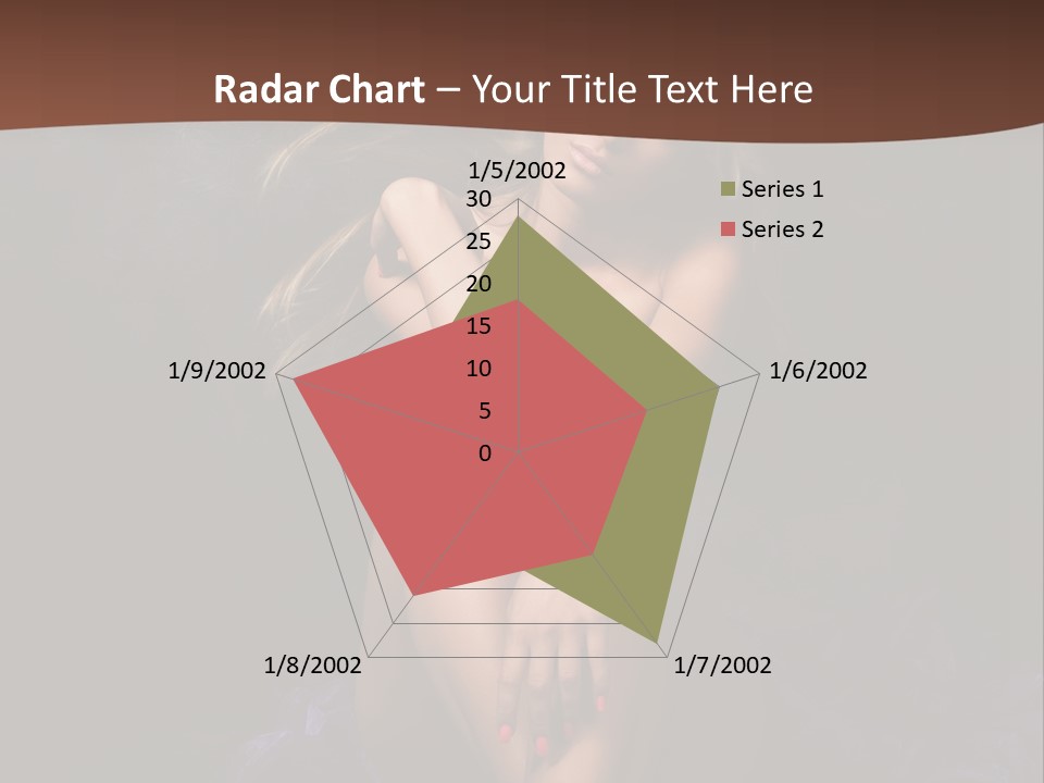 Red Hair Mermaid PowerPoint Template