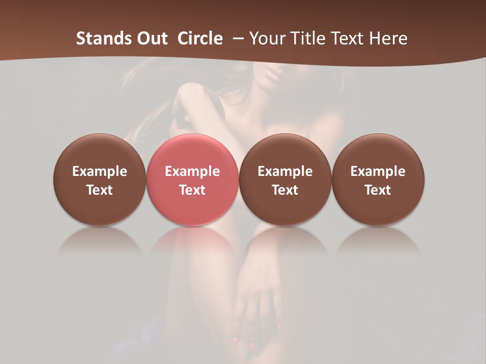 Red Hair Mermaid PowerPoint Template