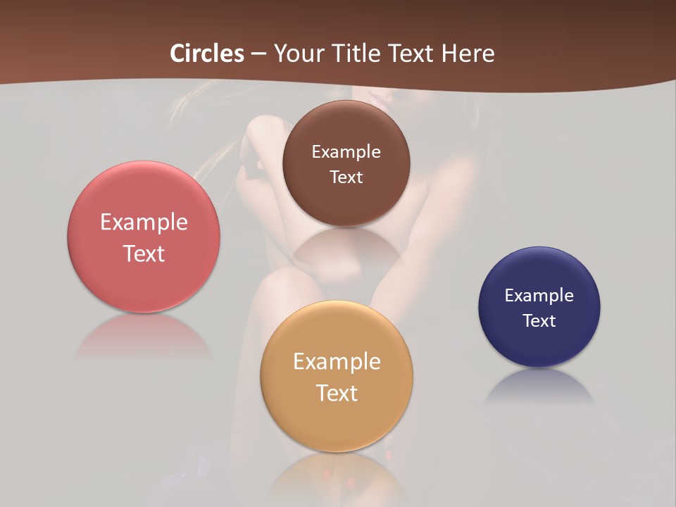 Red Hair Mermaid PowerPoint Template