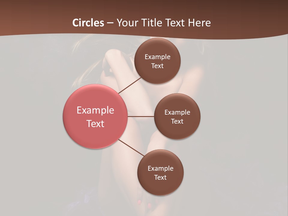 Red Hair Mermaid PowerPoint Template