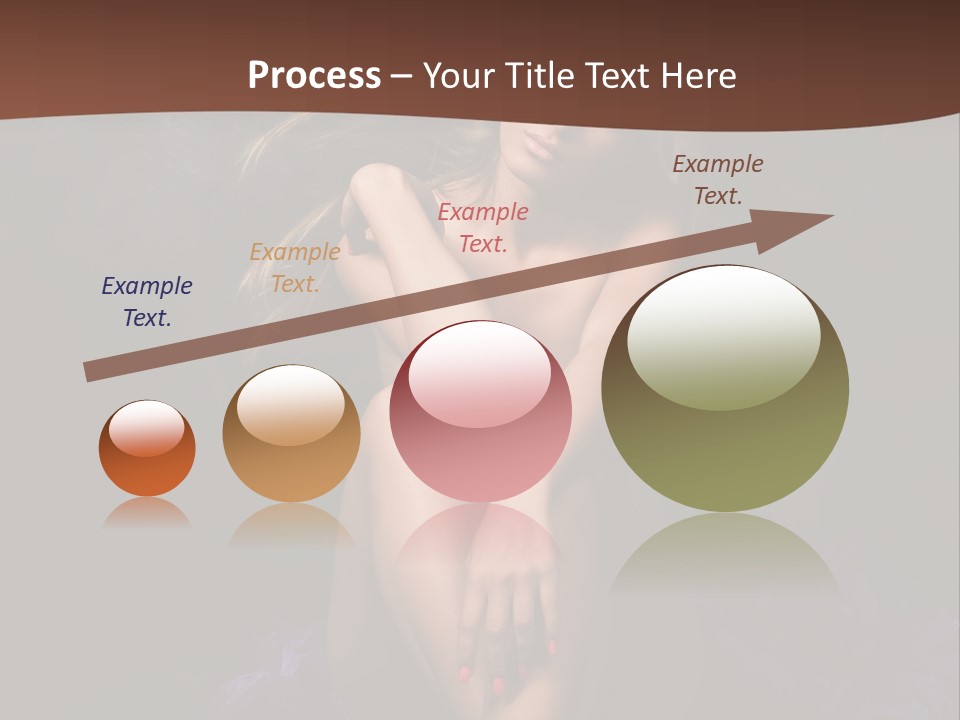 Red Hair Mermaid PowerPoint Template