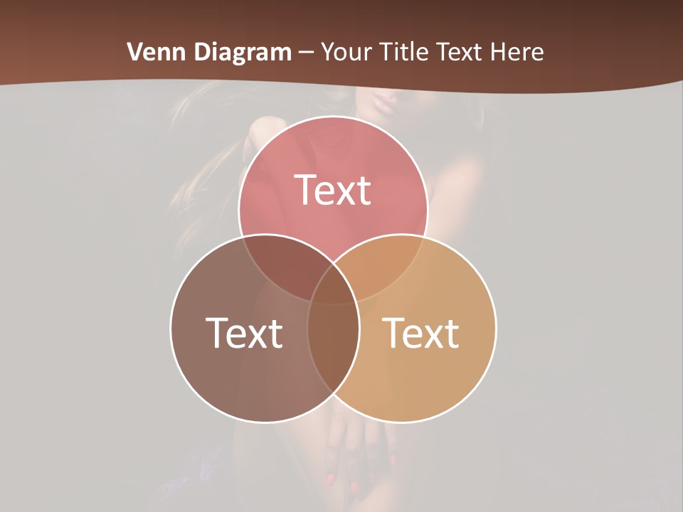 Red Hair Mermaid PowerPoint Template