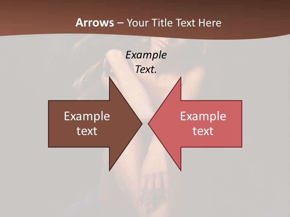 Red Hair Mermaid PowerPoint Template