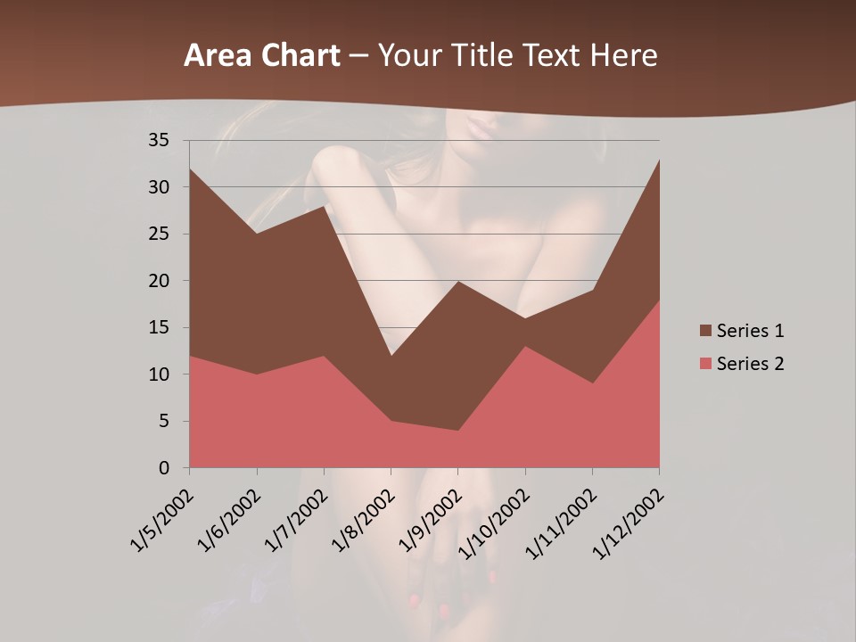 Red Hair Mermaid PowerPoint Template