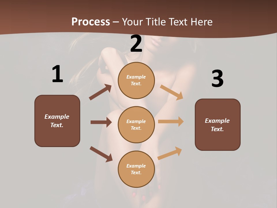 Red Hair Mermaid PowerPoint Template