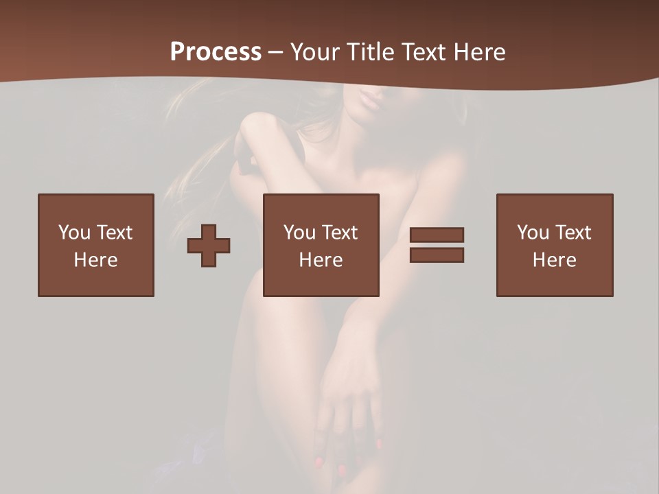 Red Hair Mermaid PowerPoint Template